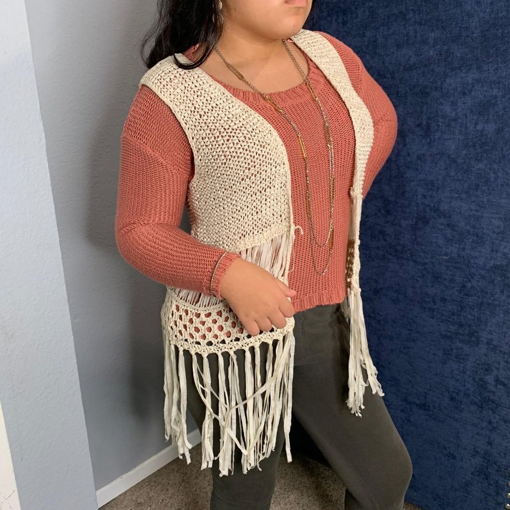 Forever 21 Beige Sleeveless Cardigan Size S - Picture 4 of 8